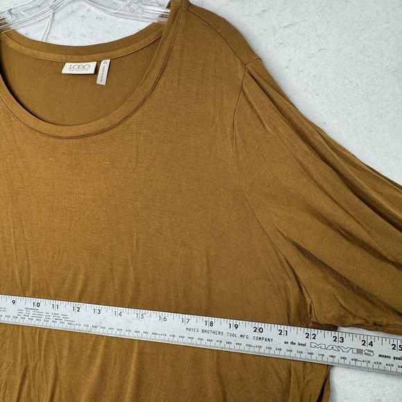 LOGO Lori Goldstein Soft Jersey Knit Women’s Plus Size 2X Tunic Top Side Slits - Picture 5 of 9